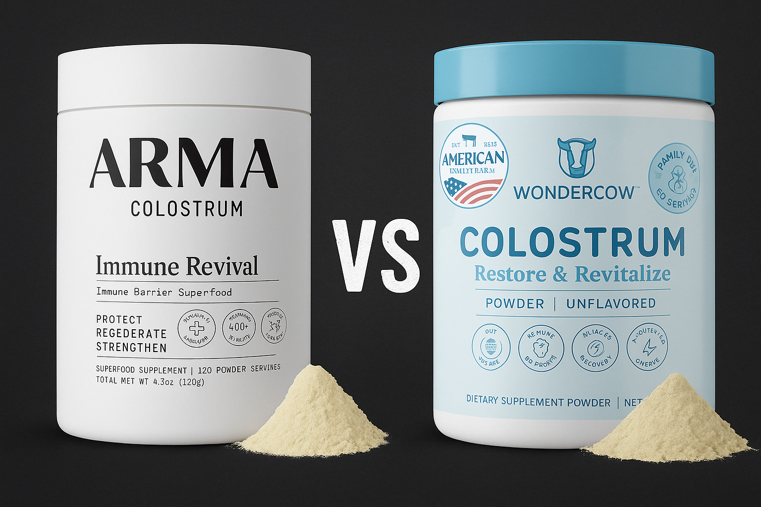 ARMRA vs WonderCow Colostrum Showdown